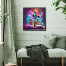 Load image into Gallery viewer, Diamond Painting - Full Square - Butterfly In Book (40*40CM)