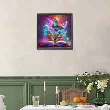 Load image into Gallery viewer, Diamond Painting - Full Square - Butterfly In Book (40*40CM)