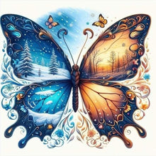 Load image into Gallery viewer, Diamond Painting - Full Square - Autumn And Winter Butterfly (40*40CM)