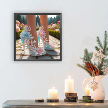 Load image into Gallery viewer, Diamond Painting - Partial Special Shaped - Exquisite High Heels (30*30CM)