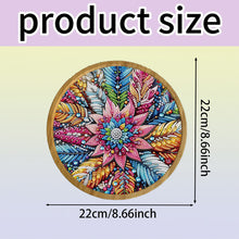 Load image into Gallery viewer, DIY Diamond Painting Kit Round Wooden Tray Diamond Painting Tray for Home Decor