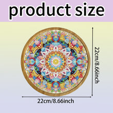 Load image into Gallery viewer, DIY Diamond Painting Kit Round Wooden Tray Diamond Painting Tray for Home Decor
