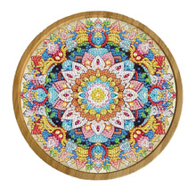 Load image into Gallery viewer, DIY Diamond Painting Kit Round Wooden Tray Diamond Painting Tray for Home Decor
