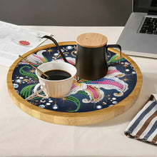 Load image into Gallery viewer, DIY Diamond Painting Kit Round Wooden Tray Diamond Painting Tray for Home Decor