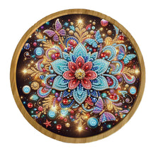 Load image into Gallery viewer, DIY Diamond Painting Kit Round Wooden Tray Diamond Painting Tray for Home Decor