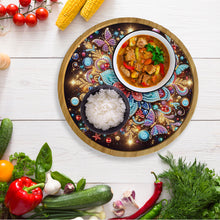 Load image into Gallery viewer, DIY Diamond Painting Kit Round Wooden Tray Diamond Painting Tray for Home Decor