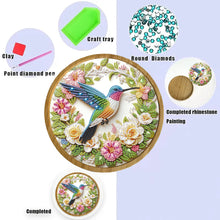 Load image into Gallery viewer, DIY Diamond Painting Kit Round Wooden Tray Diamond Painting Tray for Home Decor