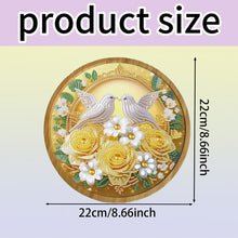 Load image into Gallery viewer, DIY Diamond Painting Kit Round Wooden Tray Diamond Painting Tray for Home Decor
