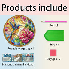 Load image into Gallery viewer, DIY Diamond Painting Kit Round Wooden Tray Diamond Painting Tray for Home Decor