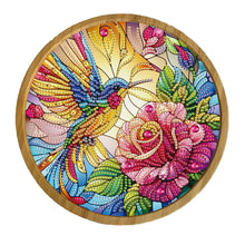 Load image into Gallery viewer, DIY Diamond Painting Kit Round Wooden Tray Diamond Painting Tray for Home Decor