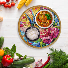 Load image into Gallery viewer, DIY Diamond Painting Kit Round Wooden Tray Diamond Painting Tray for Home Decor