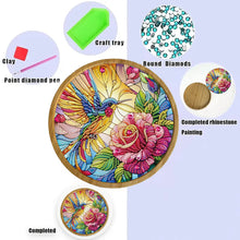 Load image into Gallery viewer, DIY Diamond Painting Kit Round Wooden Tray Diamond Painting Tray for Home Decor