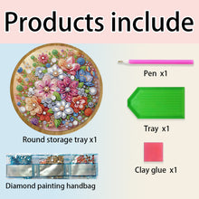 Load image into Gallery viewer, DIY Diamond Painting Kit Round Wooden Tray Diamond Painting Tray for Home Decor
