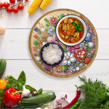 Load image into Gallery viewer, DIY Diamond Painting Kit Round Wooden Tray Diamond Painting Tray for Home Decor