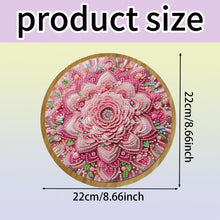 Load image into Gallery viewer, DIY Diamond Painting Kit Round Wooden Tray Diamond Painting Tray for Home Decor