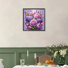Load image into Gallery viewer, Diamond Painting - Full Square - Purple Rose (40*40CM)