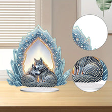 Load image into Gallery viewer, Acrylic Special Shape Cat Desktop Diamond Art Kits Rhinestones Desktop Ornaments