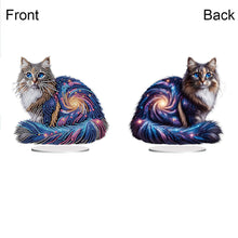 Load image into Gallery viewer, Acrylic Special Shape Cat Desktop Diamond Art Kits Rhinestones Desktop Ornaments