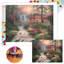 Load image into Gallery viewer, Diamond Painting - Full Square - House In The Mountain (40*30CM)