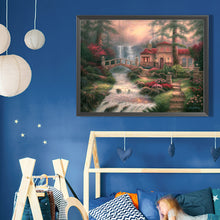 Load image into Gallery viewer, Diamond Painting - Full Square - House In The Mountain (40*30CM)