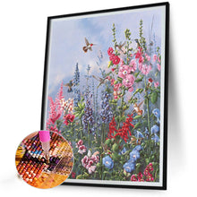 Load image into Gallery viewer, AB Diamond Painting - Full Square - Flower And Hummingbird (40*40CM)