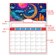 Load image into Gallery viewer, Special Shaped Colorful Pattern 5D DIY Diamond Art Monthly Planner for Beginners