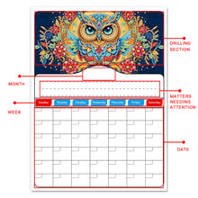 Load image into Gallery viewer, Special Shaped Colorful Pattern 5D DIY Diamond Art Monthly Planner for Beginners