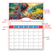 Load image into Gallery viewer, Special Shaped Colorful Pattern 5D DIY Diamond Art Monthly Planner for Beginners
