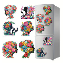 Load image into Gallery viewer, 6Pcs Acrylic Animal Diamond Painting Refrigerator Magnet for Fridge Whiteboards