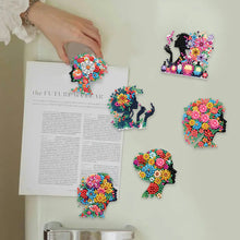 Load image into Gallery viewer, 6Pcs Acrylic Animal Diamond Painting Refrigerator Magnet for Fridge Whiteboards