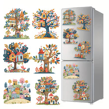 Load image into Gallery viewer, 6Pcs Acrylic Animal Diamond Painting Refrigerator Magnet for Fridge Whiteboards