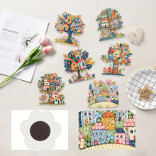 Load image into Gallery viewer, 6Pcs Acrylic Animal Diamond Painting Refrigerator Magnet for Fridge Whiteboards