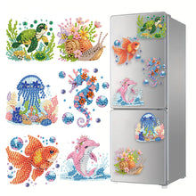 Load image into Gallery viewer, 6Pcs Acrylic Animal Diamond Painting Refrigerator Magnet for Fridge Whiteboards
