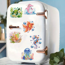 Load image into Gallery viewer, 6Pcs Acrylic Animal Diamond Painting Refrigerator Magnet for Fridge Whiteboards