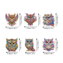 Load image into Gallery viewer, 6Pcs Acrylic Animal Diamond Painting Refrigerator Magnet for Fridge Whiteboards