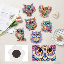 Load image into Gallery viewer, 6Pcs Acrylic Animal Diamond Painting Refrigerator Magnet for Fridge Whiteboards