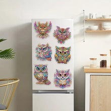 Load image into Gallery viewer, 6Pcs Acrylic Animal Diamond Painting Refrigerator Magnet for Fridge Whiteboards