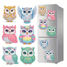 Load image into Gallery viewer, 6Pcs Acrylic Animal Diamond Painting Refrigerator Magnet for Fridge Whiteboards