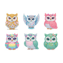 Load image into Gallery viewer, 6Pcs Acrylic Animal Diamond Painting Refrigerator Magnet for Fridge Whiteboards
