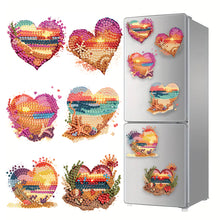 Load image into Gallery viewer, 6Pcs Acrylic Animal Diamond Painting Refrigerator Magnet for Fridge Whiteboards