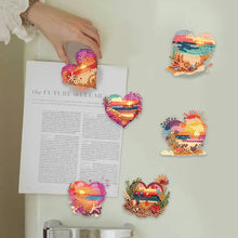 Load image into Gallery viewer, 6Pcs Acrylic Animal Diamond Painting Refrigerator Magnet for Fridge Whiteboards