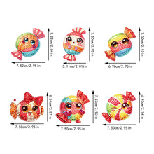 Load image into Gallery viewer, 6Pcs Acrylic Animal Diamond Painting Refrigerator Magnet for Fridge Whiteboards