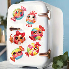 Load image into Gallery viewer, 6Pcs Acrylic Animal Diamond Painting Refrigerator Magnet for Fridge Whiteboards