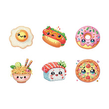 Load image into Gallery viewer, 6Pcs Acrylic Animal Diamond Painting Refrigerator Magnet for Fridge Whiteboards