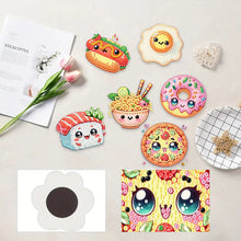 Load image into Gallery viewer, 6Pcs Acrylic Animal Diamond Painting Refrigerator Magnet for Fridge Whiteboards