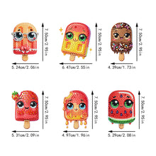 Load image into Gallery viewer, 6Pcs Acrylic Animal Diamond Painting Refrigerator Magnet for Fridge Whiteboards
