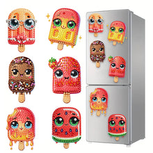 Load image into Gallery viewer, 6Pcs Acrylic Animal Diamond Painting Refrigerator Magnet for Fridge Whiteboards