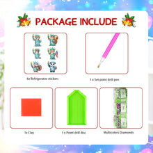 Load image into Gallery viewer, 6Pcs Diamond Painting Refrigerator Magnets Diamond Art Kits for Adults Beginners