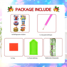 Load image into Gallery viewer, 6Pcs Diamond Painting Refrigerator Magnets Diamond Art Kits for Adults Beginners
