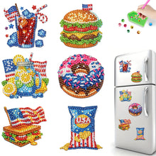 Load image into Gallery viewer, 6Pcs Diamond Painting Refrigerator Magnets Diamond Art Kits for Adults Beginners
